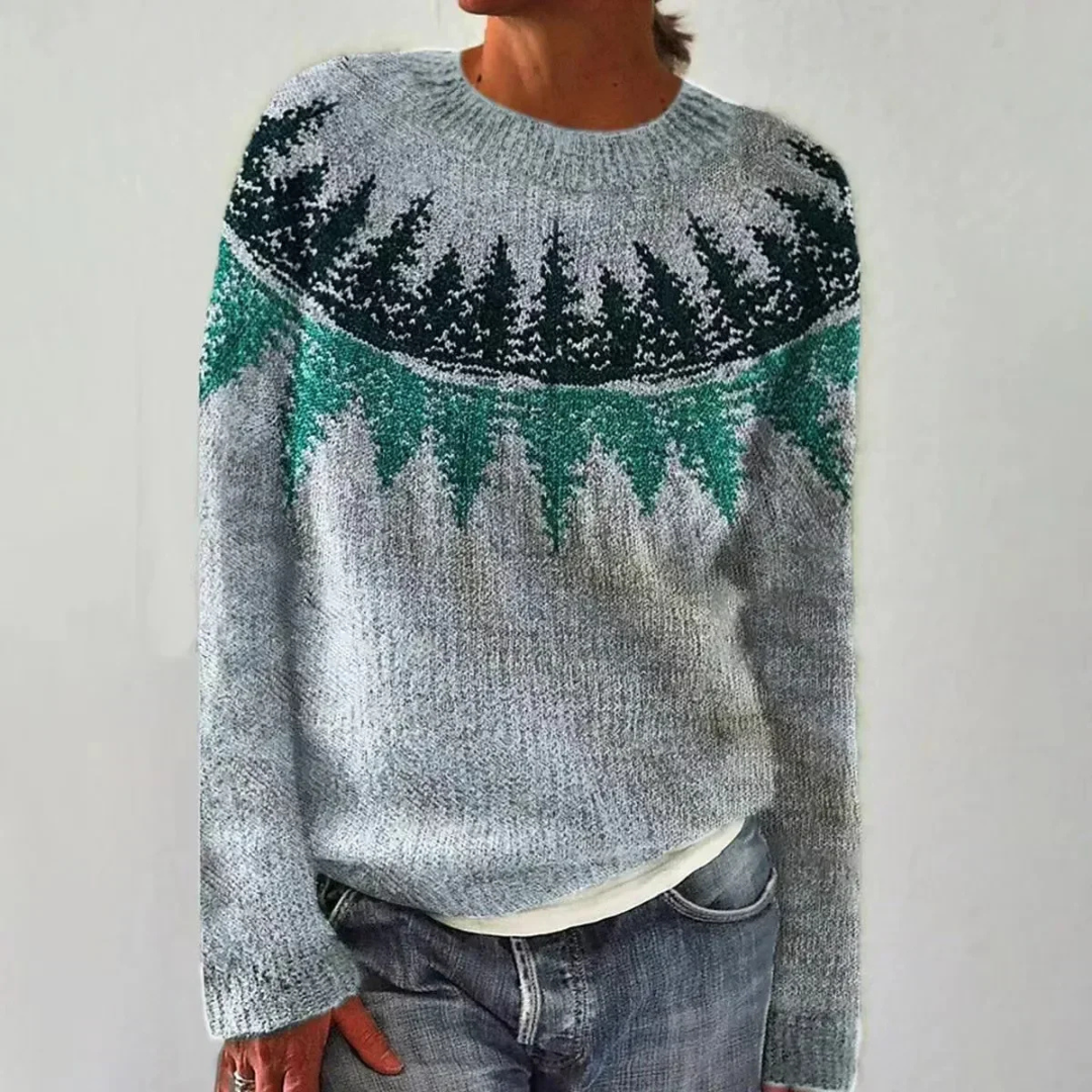 Mercedes | Maglione invernale in maglia a motivo