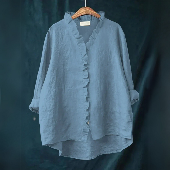 Sanela | Camicia casual con volant
