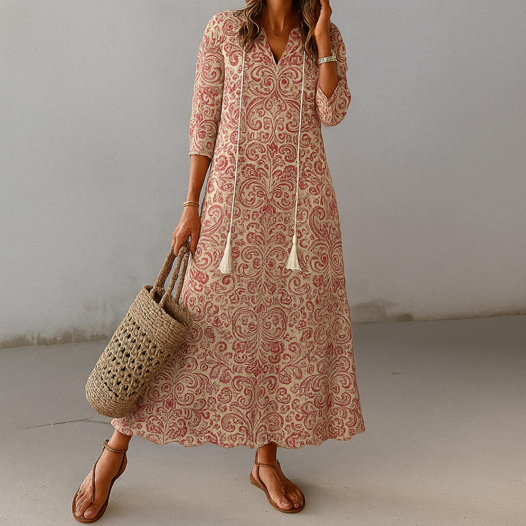 Tonee | Abito bohemiano con copertura nell'area dell'addome