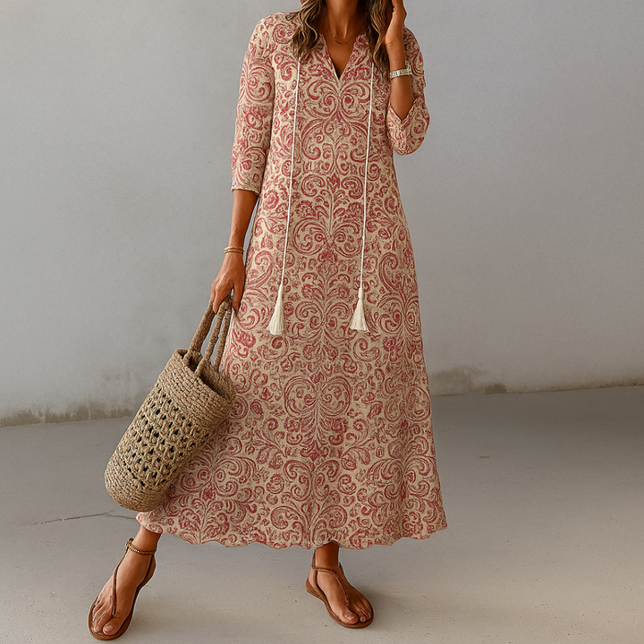 Tonee | Abito bohemiano con copertura nell'area dell'addome