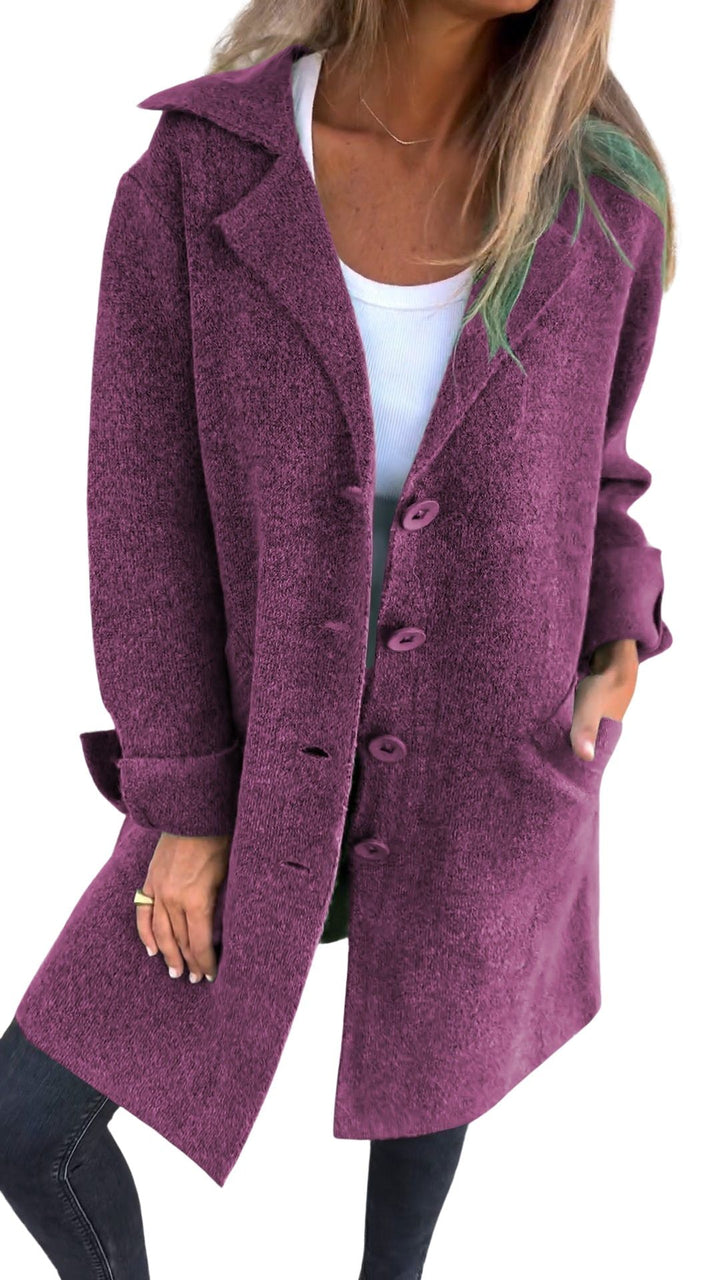 Magdalena | Cappotto lungo casual con revers