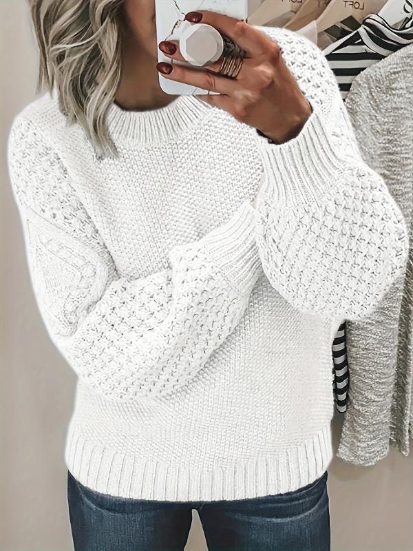 Lucia | Maglione classico in maglia a trecce