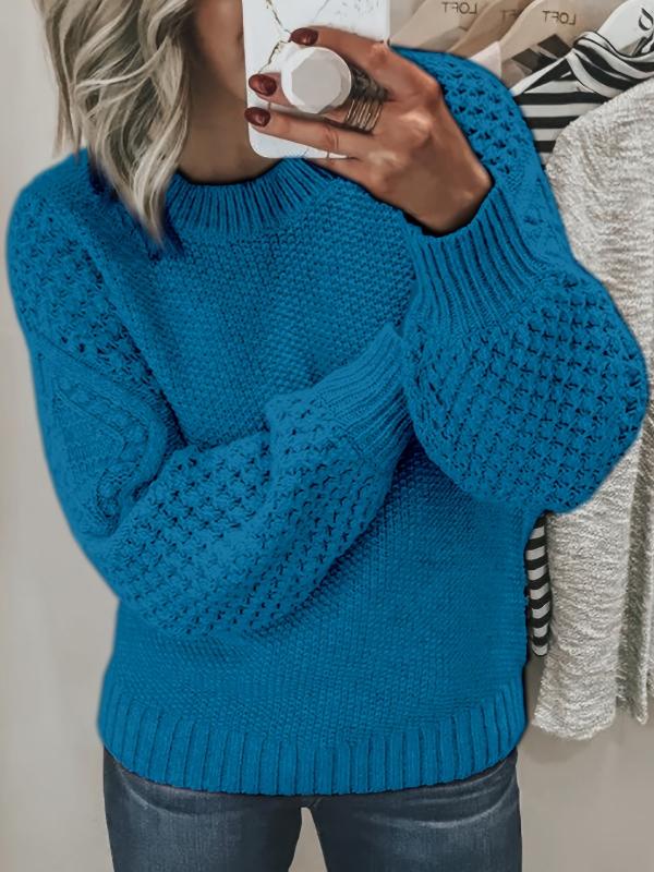 Lucia | Maglione classico in maglia a trecce