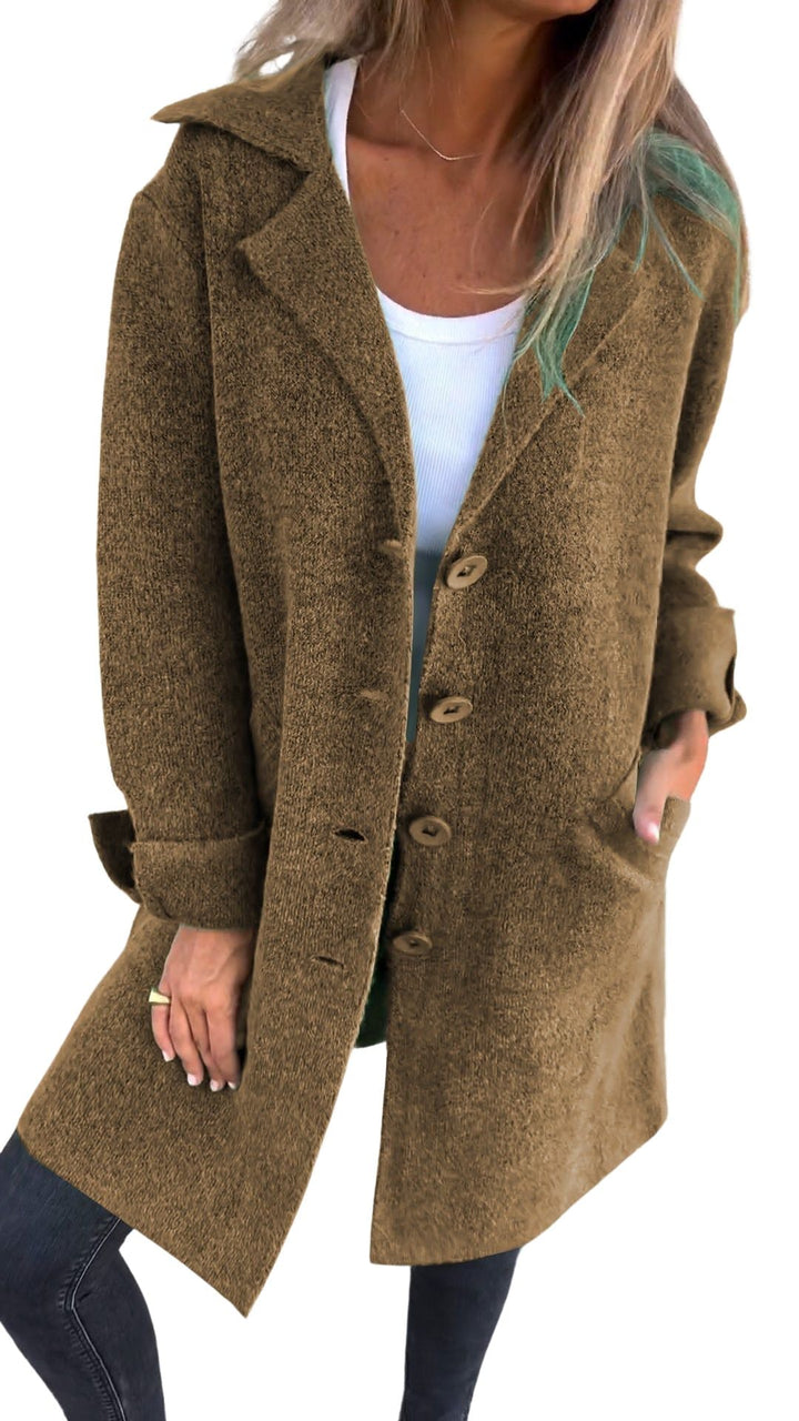 Magdalena | Cappotto lungo casual con revers