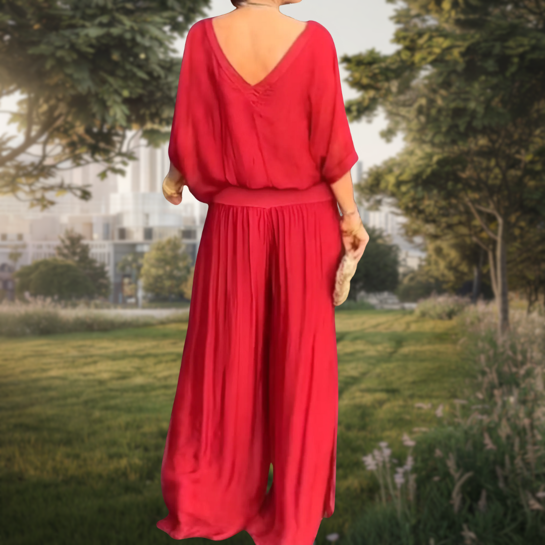 Jolia | Completo bohemiano elegante a due pezzi con vestibilità rilassata