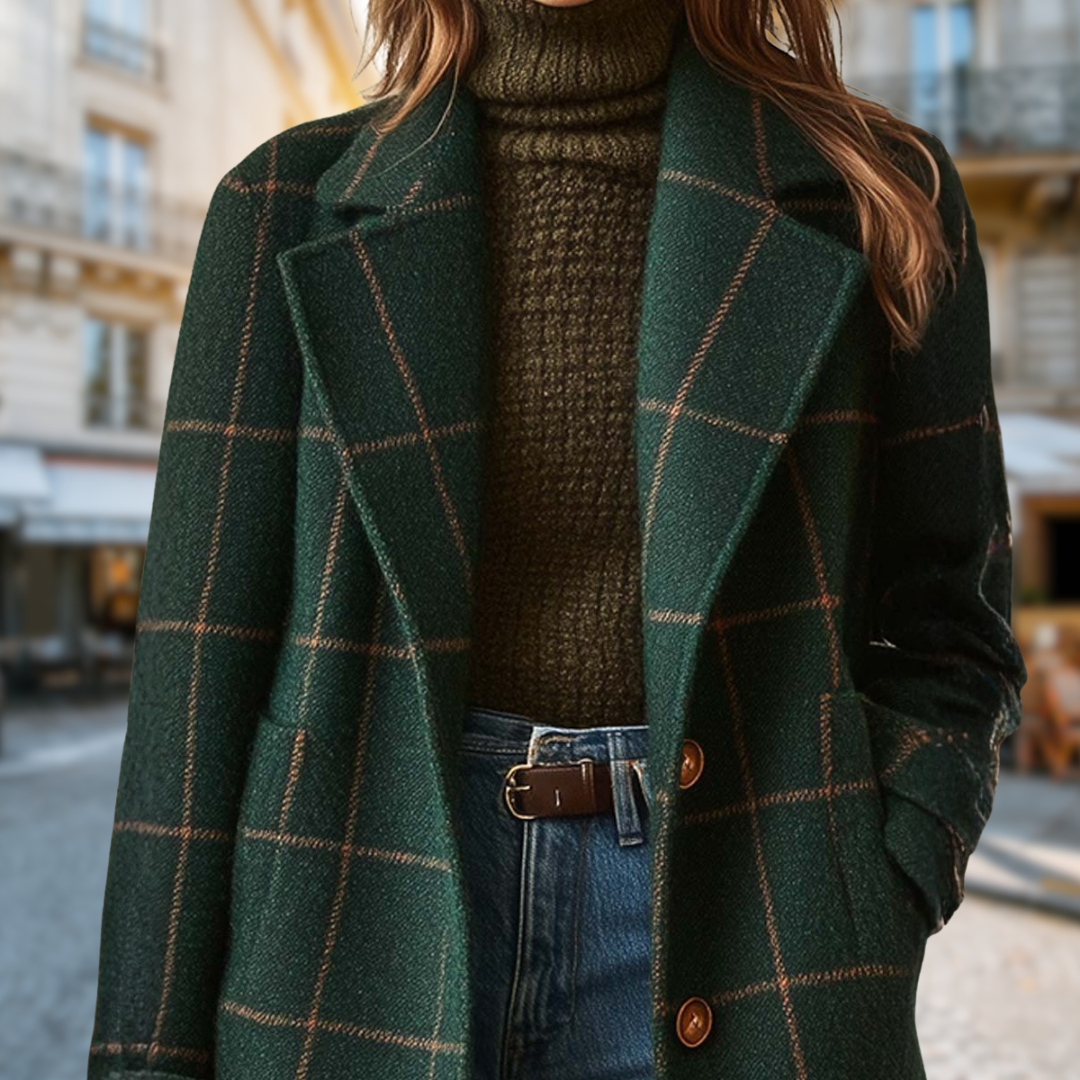 Maréline | Cappotto Lungo Eleganza Grafica