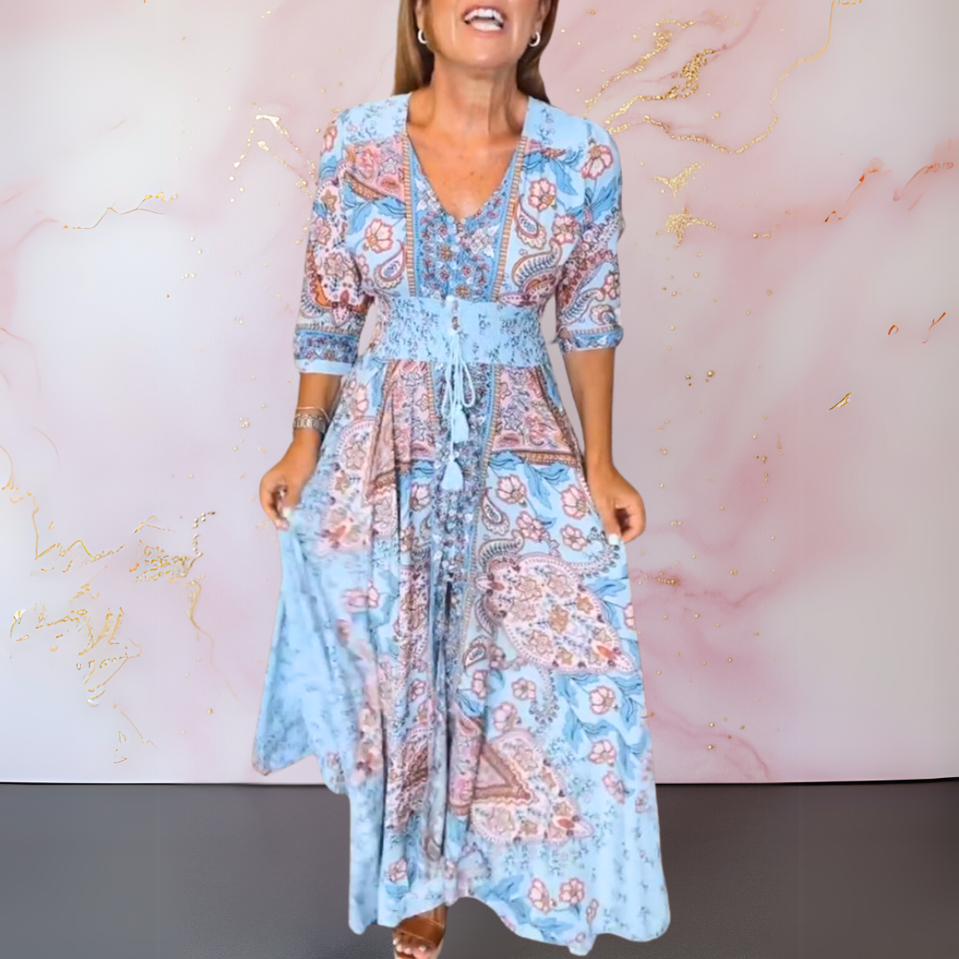 Marga | Elegante vestito estivo con scollo a V