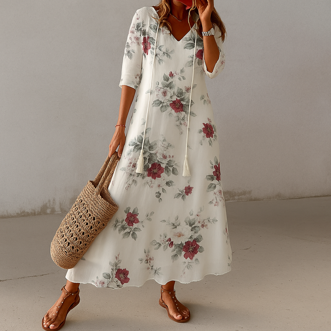 Tonee | Abito bohemiano con copertura nell'area dell'addome