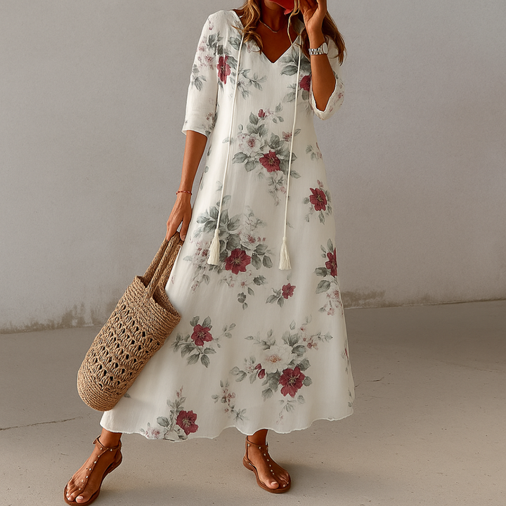 Tonee | Abito bohemiano con copertura nell'area dell'addome
