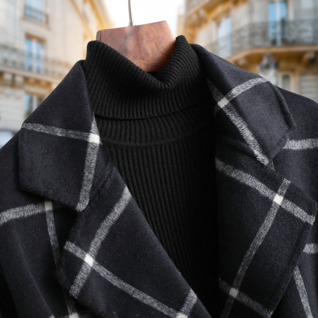 Maréline | Cappotto Lungo Eleganza Grafica