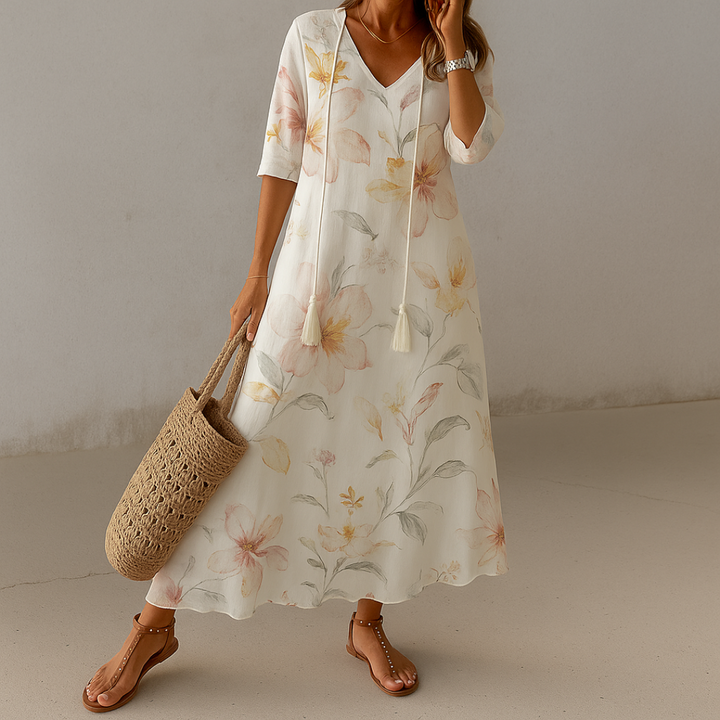 Tonee | Abito bohemiano con copertura nell'area dell'addome