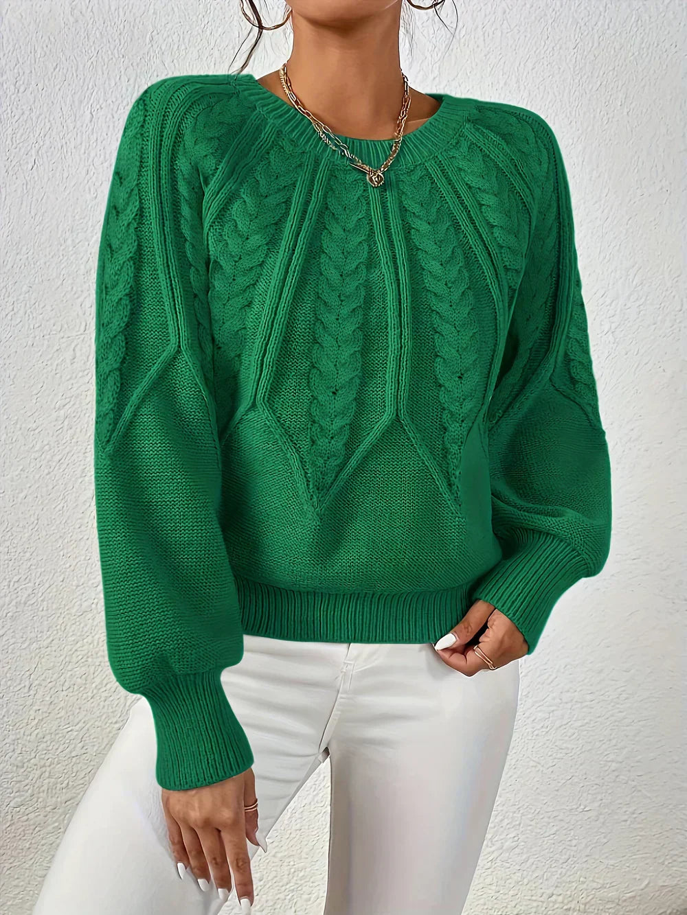 Ivonne | Maglione elegante e casual a motivo treccia