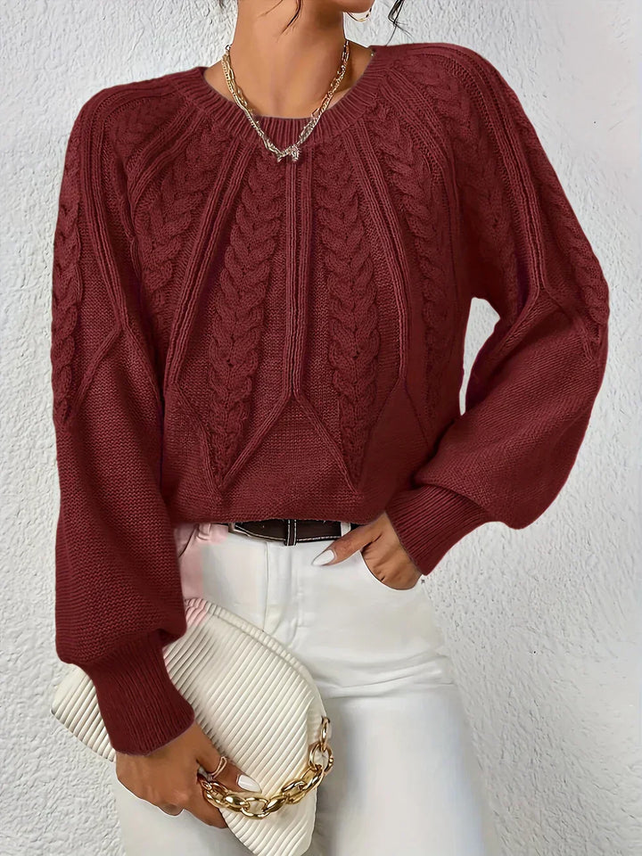 Ivonne | Maglione elegante e casual a motivo treccia