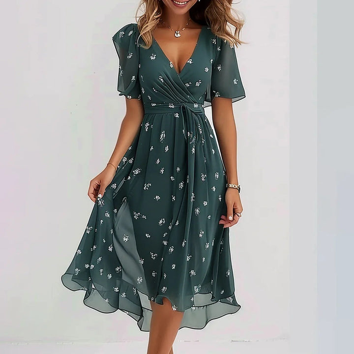 Lina | Abito elegante a maniche corte