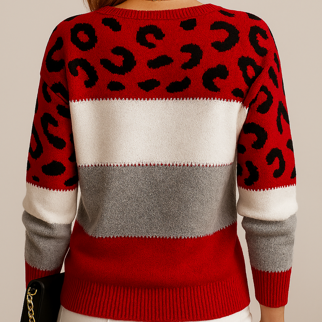 Cléa | Maglione Leopardato Chic