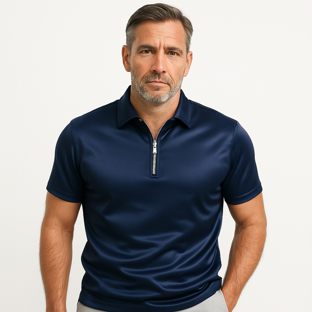 Faust | Polo classica con zip