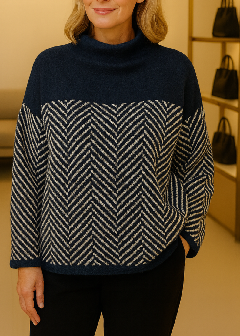 Malene | Maglione a collo alto elegante da donna