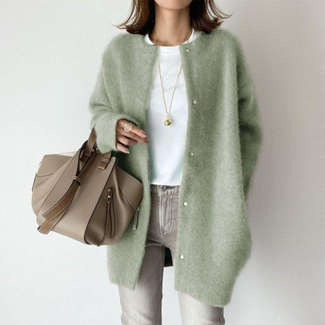 Ariadna | Elegante giacca in cashmere lavorata a maglia