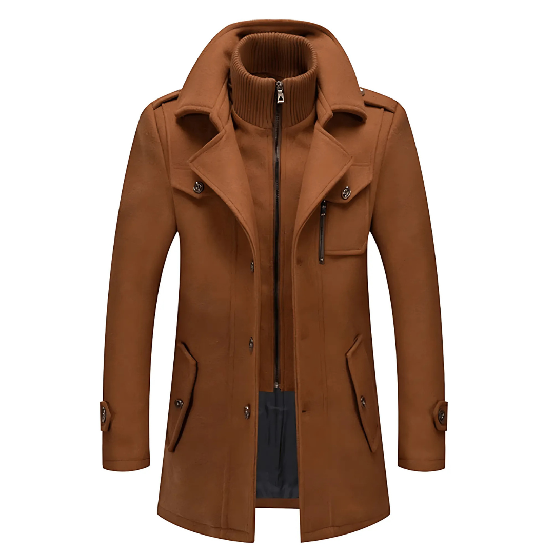 Adrien | Cappotto invernale raffinato con collo alto