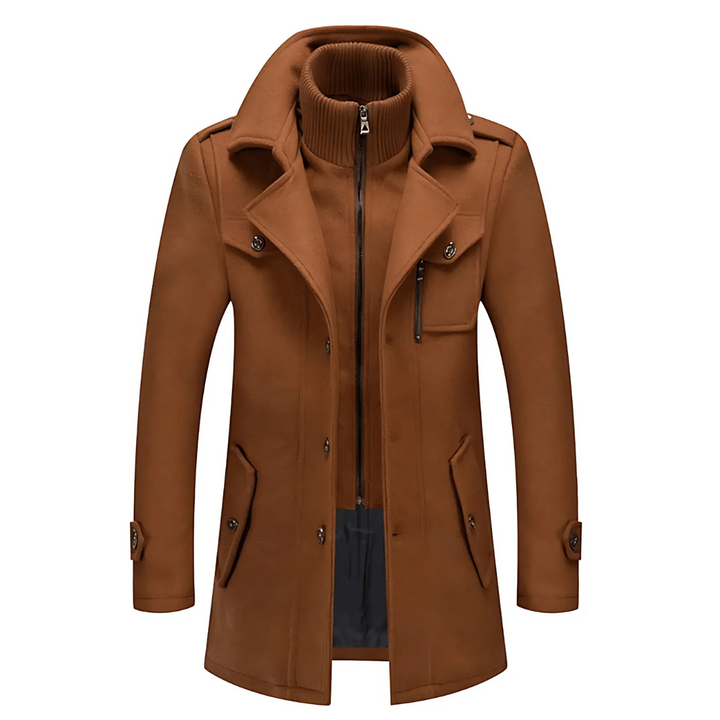 Adrien | Cappotto invernale raffinato con collo alto