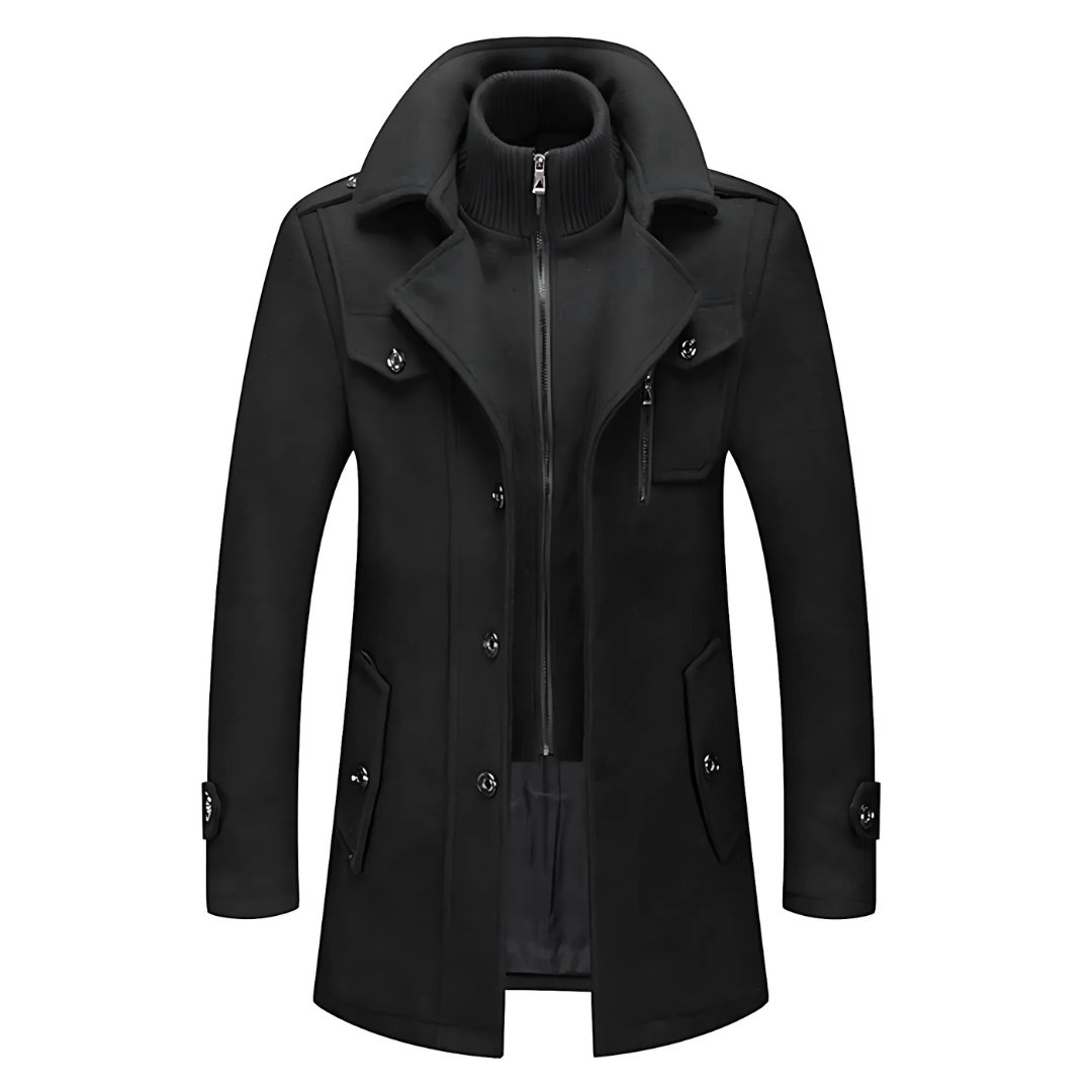 Adrien | Cappotto invernale raffinato con collo alto