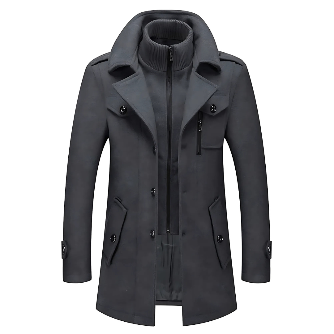 Adrien | Cappotto invernale raffinato con collo alto