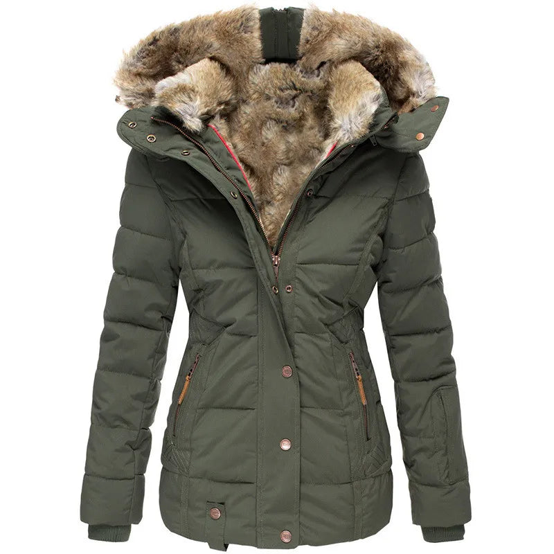 Marisol | cappotto invernale caldo con fodera in pelliccia