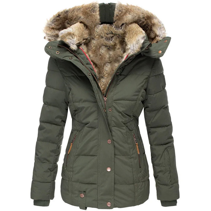 Marisol | cappotto invernale caldo con fodera in pelliccia