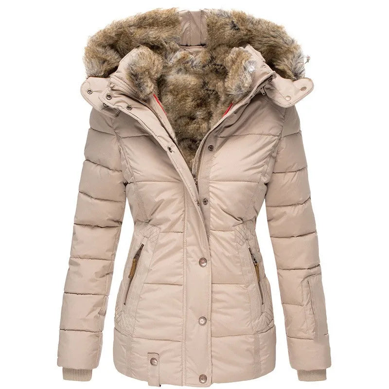Marisol | cappotto invernale caldo con fodera in pelliccia