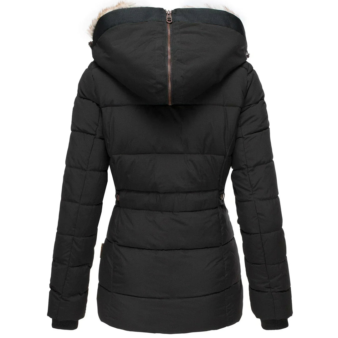 Marisol | cappotto invernale caldo con fodera in pelliccia