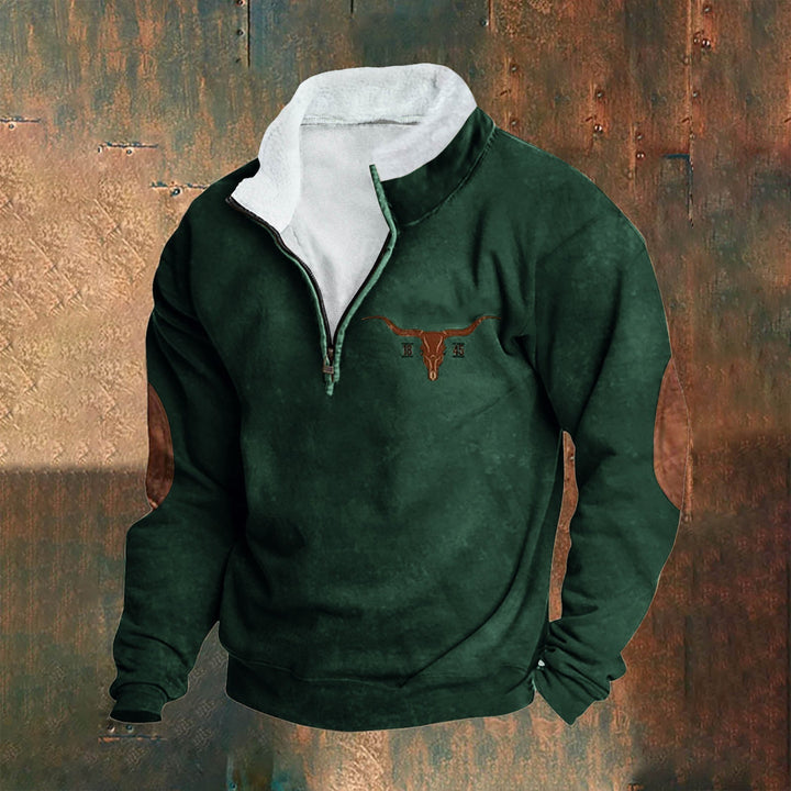 Émeric | Maglione leggero con zip a mezza zip da uomo