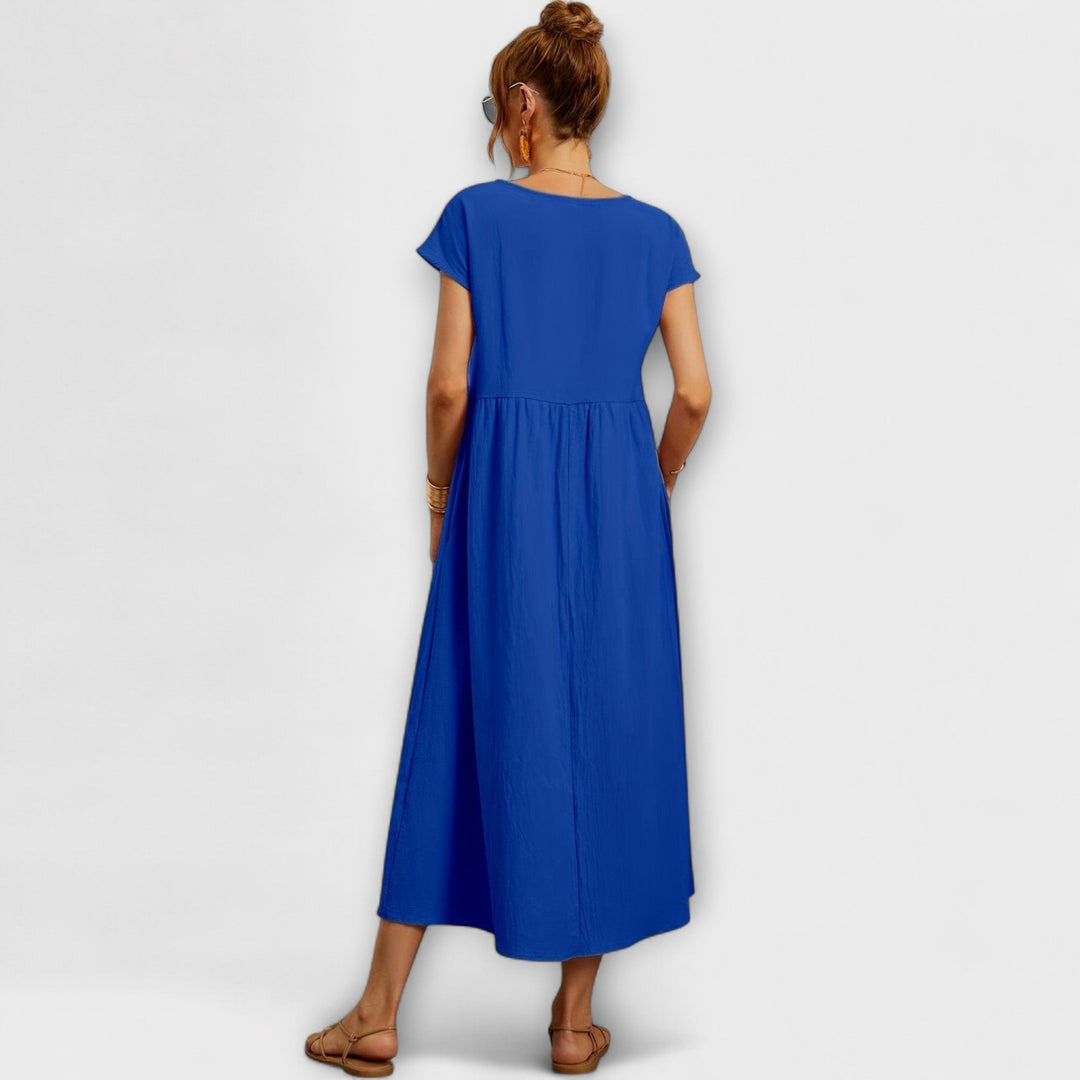 Magnolia | Vestito midi con tasche e taglio rilassato