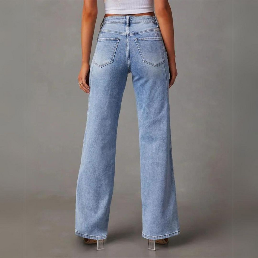 Carina | Jeans a vita alta larghi