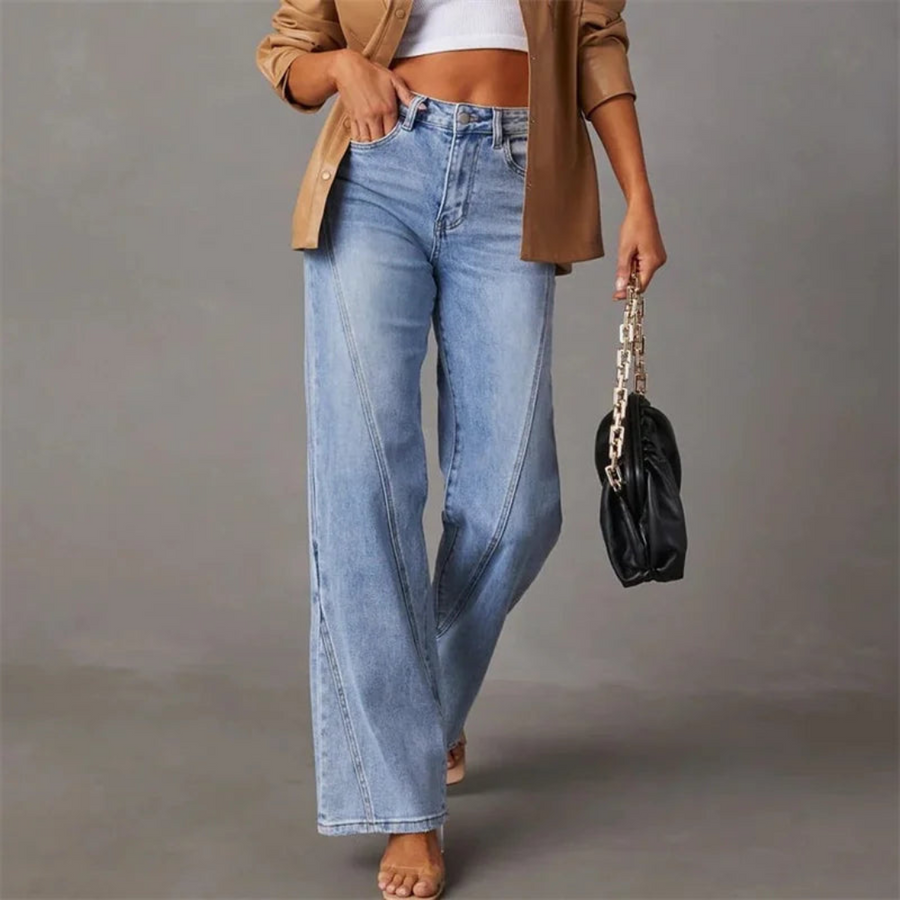 Carina | Jeans a vita alta larghi