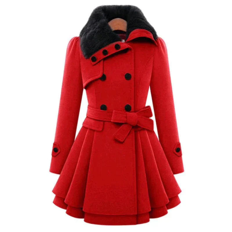 Brenda | Trench-coat elegante in pelle sintetica