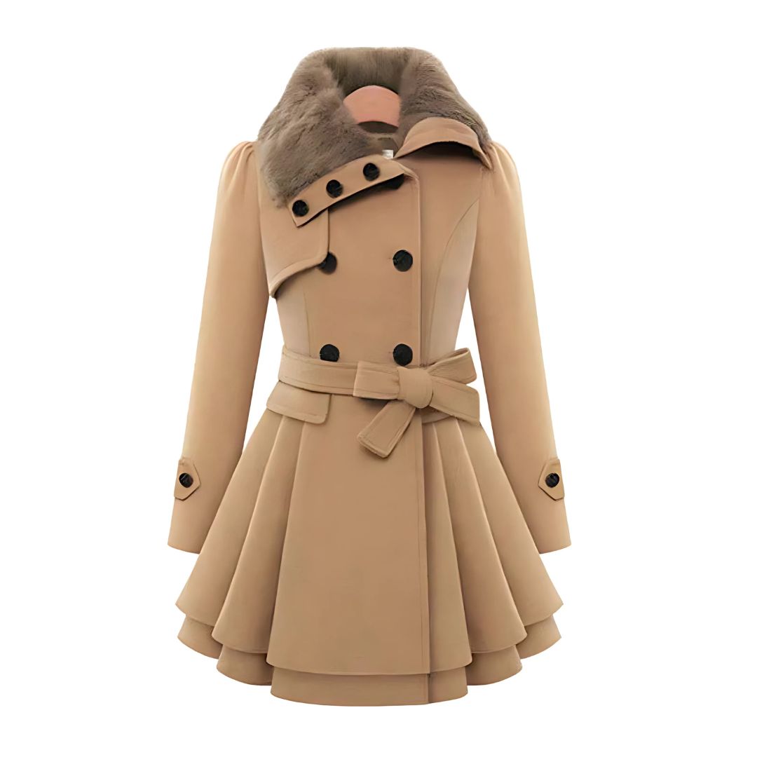 Brenda | Trench-coat elegante in pelle sintetica