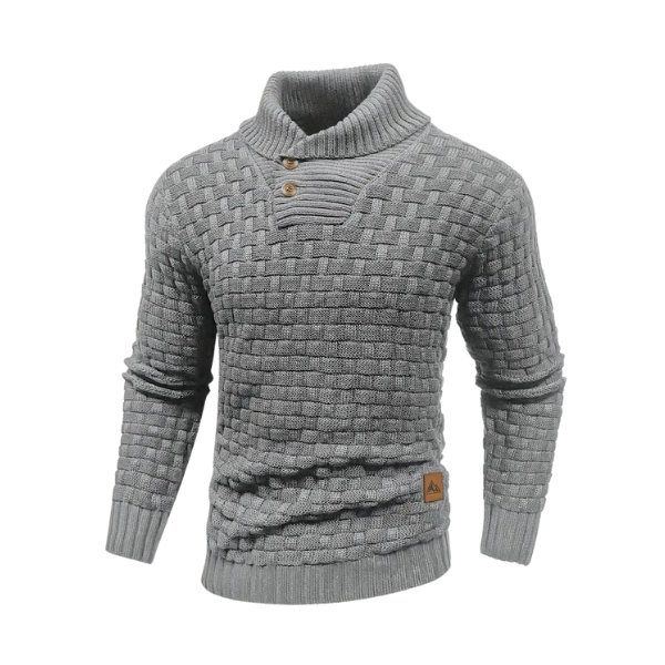 Demetrio | Maglione con bottone sul retro del collo