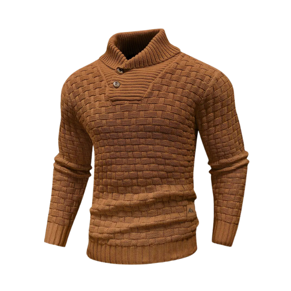 Demetrio | Maglione con bottone sul retro del collo