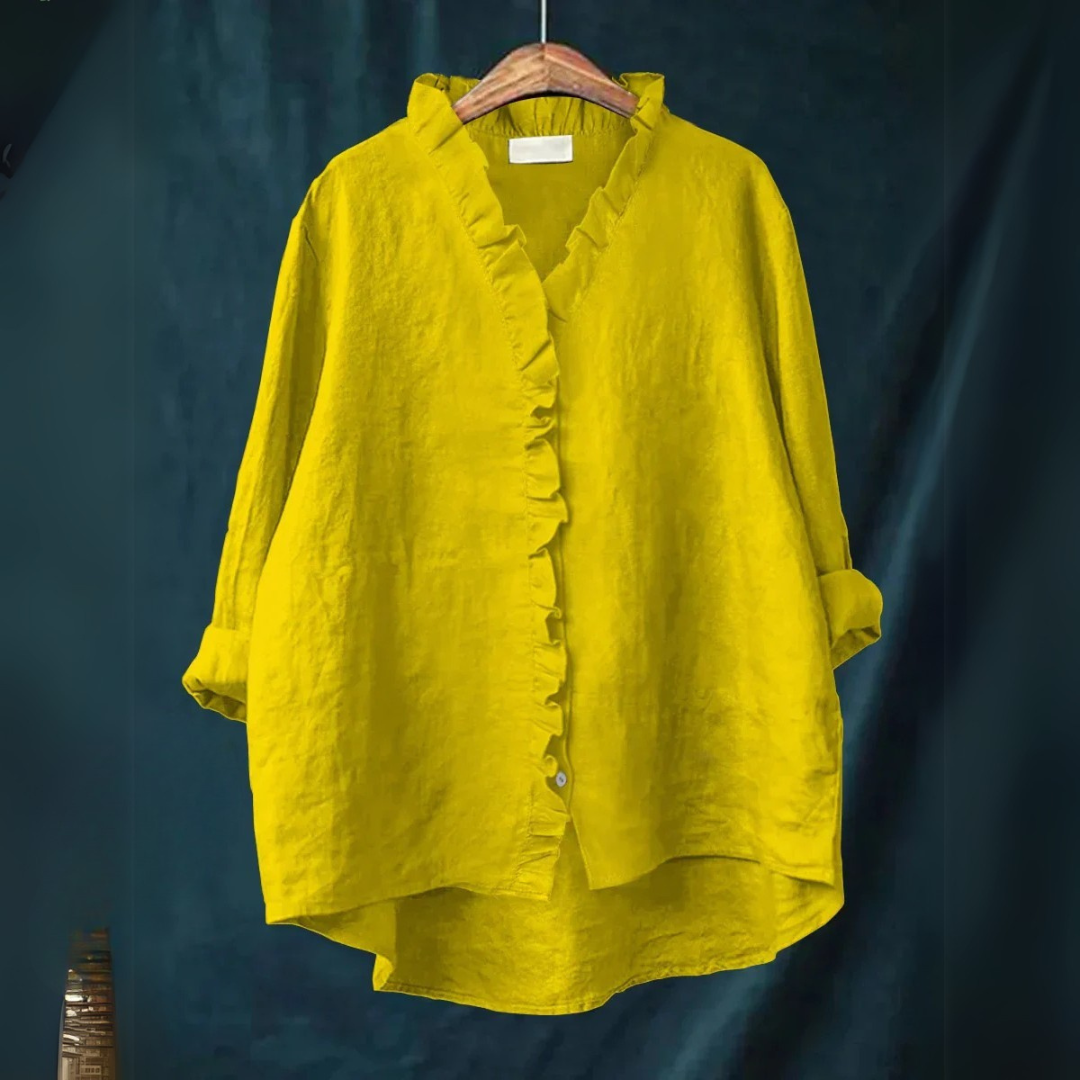 Sanela | Camicia casual con volant