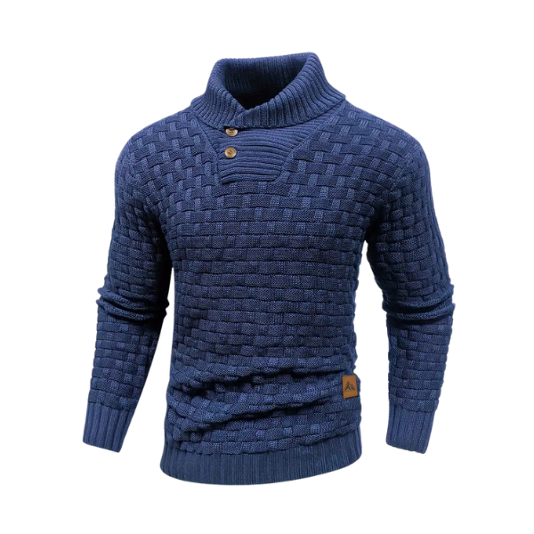 Demetrio | Maglione con bottone sul retro del collo
