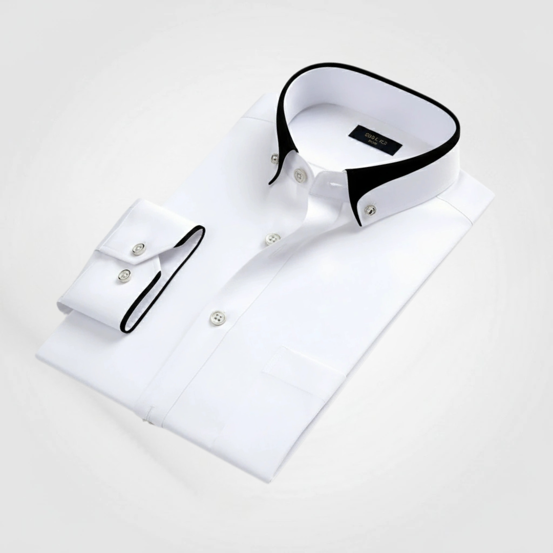 Darian | Camicia Classica con Collo a Contrasto