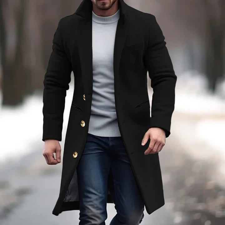 Máximo | Cappotto lungo invernale di lusso per uomo