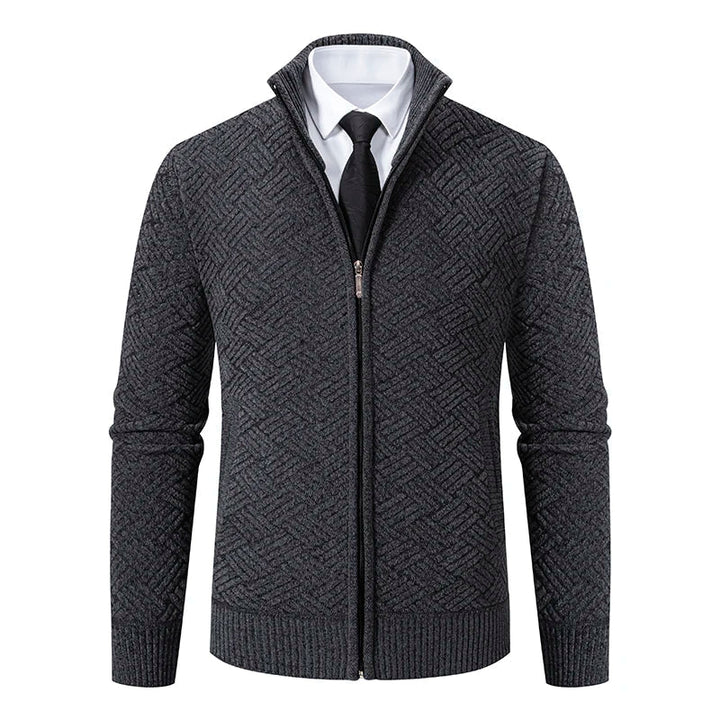 Montclair Edge | Cardigan con zip a motivo raffinato