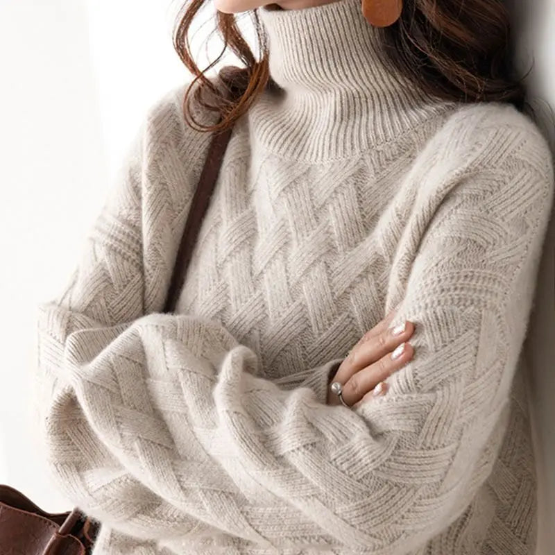 Lara | Maglione in maglia a collo alto Schicker