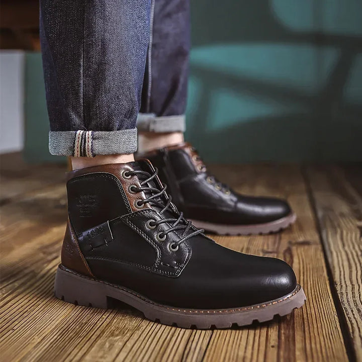 Michel | Stivaletti in pelle casual in stile britannico per uomo
