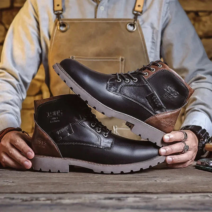 Michel | Stivaletti in pelle casual in stile britannico per uomo