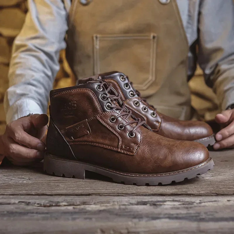 Michel | Stivaletti in pelle casual in stile britannico per uomo