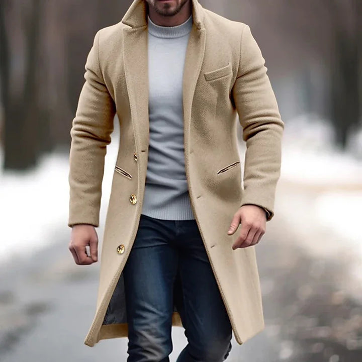 Máximo | Cappotto lungo invernale di lusso per uomo
