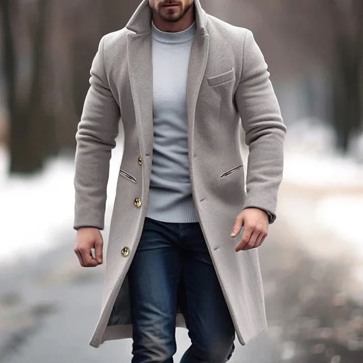 Máximo | Cappotto lungo invernale di lusso per uomo