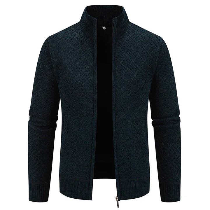 Montclair Edge | Cardigan con zip a motivo raffinato